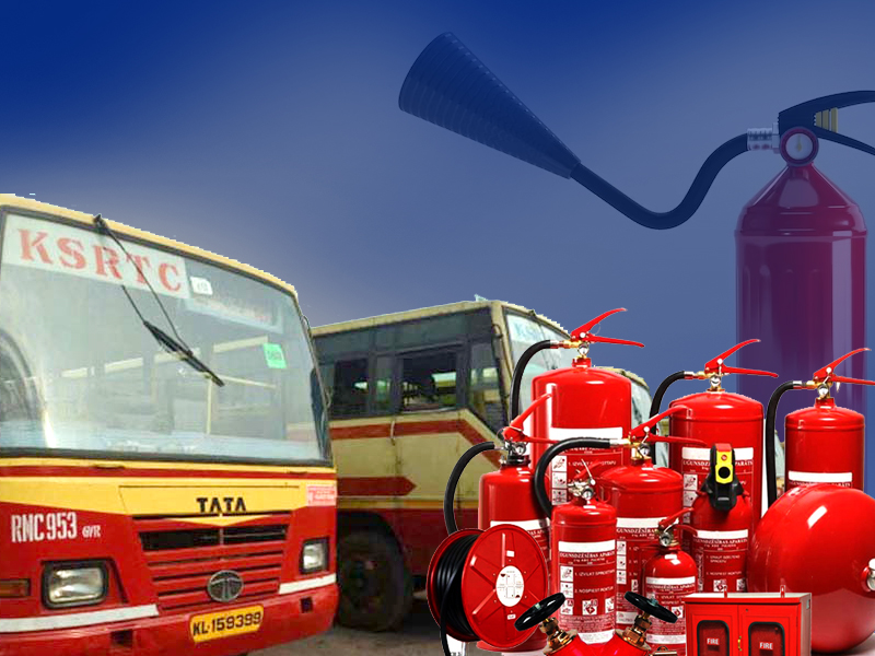 All KSRTC Installation of fire safety devices in buses is under consideration