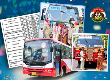 KSRTC offers chartered trips at low cost for weddings, private trips, etc.